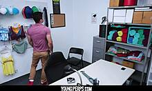 Shopping Mall Security Nails a Muscled Boy in Steamy Encounter