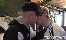 multiple gay guys bareback breeding with big cocks and asses