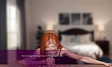 私の赤毛の奥さんがライブオンラインで激しいディープスロートを試みる