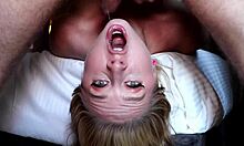 So, this cute teen got facefucked hard for a deep throatpie