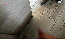 My neighbor caught me jerking off and took over with her mouth