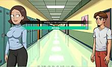 In portal porn demoniums parody hentai game episode 6, cute teen student feels overwhelming emotions when caught fucking in class with creampie and squirting