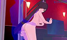 Saki Fuwa and Fei Se Slam Hard in Tower of Fantasy Hentai