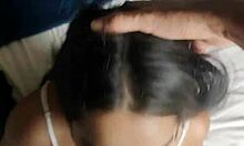 lunah blanc moans while deepthroating and riding my big cock