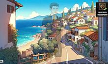 Hey, wanna see tattooed anime babe with glasses finger herself in bikini gameplay?