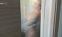 My neighbor caught me jerking off and took over with her mouth