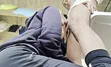 Hot Wife Catches Neighbor in Laundry Room, Swallows His Load! 😏