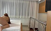 Iniciante, essa modelo linda e gostosa shows off her sexy Latina TITS in a hot POV CASTING interview.