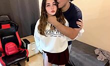 My friend's dad convinces me to fuck instead of movie?