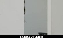 Stepsis Watches Stepmom Suck Cock And Joins