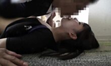 Japanese girl on diet enjoys hotel relaxation