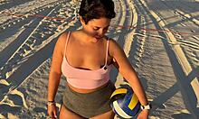 colombian big booty gets fucked after training in the dorm