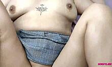 Llevé a mi departamento a chiquilla huachana con look de chilindrina para follar