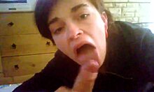 Hey, watch Emma Kees nail that deepthroat blowjob!