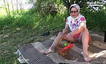 Behind the Scenes of Black Anamary Getting Nailed Outdoor in Forest