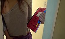 Step Daughter Got Horny Spying On Step Dad!