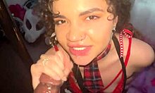 Curly-Haired Nympho Gets FACIAL From Flaxk