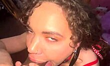 Curly-Haired Nympho Gets FACIAL From Flaxk