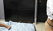 i surprise stepsister's husband with erotic dance leading to muff diving