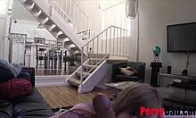 Step dad films banging my tight teen pussy hard