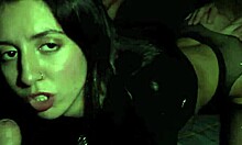 Slut Wife Shocks Cuckold Husband with Two Guys for Threesome