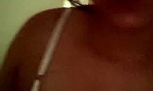 Real amateur Latina milf swallows cock in homemade video