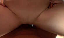 beautiful stepdaughter rides wild on top like a total pro