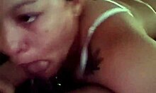 Real amateur Latina milf swallows cock in homemade video