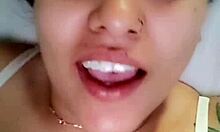 Real amateur Latina milf swallows cock in homemade video