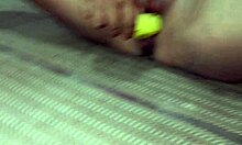 Amateur teen felt a sticky mess after rough anal play. It oozed out fast