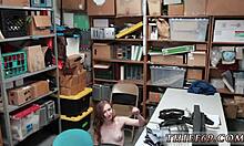 petite 18+ teen in uniform gives sloppy blowjob to monster cock, no choice 😈