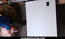 Hot PAWG Teen 18+ Shoplifter Raven Reign Seduces Mall Cop. Big Tits Save Her!