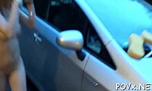 i'm watchin this shaved pussy gettin pounded so hard by that big cock, it's drivin me crazy!