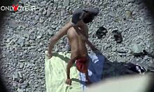 yo, check this curvy milf giving head and taking it doggystyle at the beach