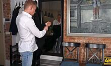 Worthwhile bareback creampie with brunette teen