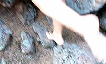 Your Naked Mommy Teases with Long Legs and Big Ass Outdoors