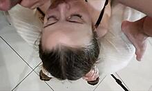 French Amateur In Leather Pants Gets Doggy Style POV Ass Licking Blowjob Spanking