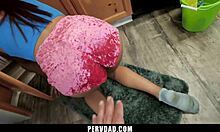 Stepfather whispers to stepdaughter, will you take my naughty deal today?