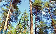 Caught Looking for Cum Spot in Wet Pussy Outdoors