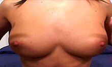 This hot brunette moans loudly during a quick fuck, reaching orgasm fast.