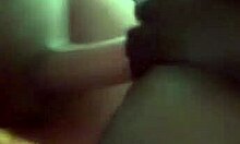 sexy black model teases a white guy by masturbating with a vibrator in tight military gear