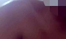 latina brunette starts recording alone in rough homemade scene