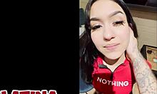 Latina teen with braces takes her first big white cock in porn casting interview