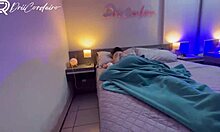 waking my girlfriend with a facial on her big brazilian tits