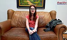 Horny Nerdy Ginger Dezi Rae Gets Finger Fucked and Deepthroats Hard Cock