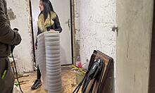 hey step mom, didn't expect to suck me off at the construction site!