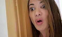 Caught my half cousin bathing