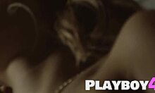 beautiful blonde teen amelia posing in lingerie, exposing her cute ass and small tits