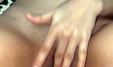 wet pussy close up with intense fingering action