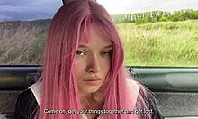 Horny Student Girl Feels Intense Pleasure Fucking New PE Teacher Outdoors